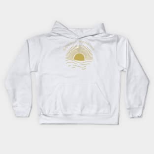"Goodly Morning", early birds have a good morning at the sunrise Kids Hoodie